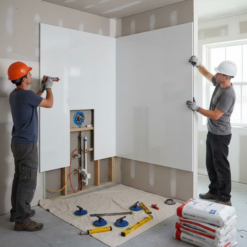 Local Powder Room Construction pros at work