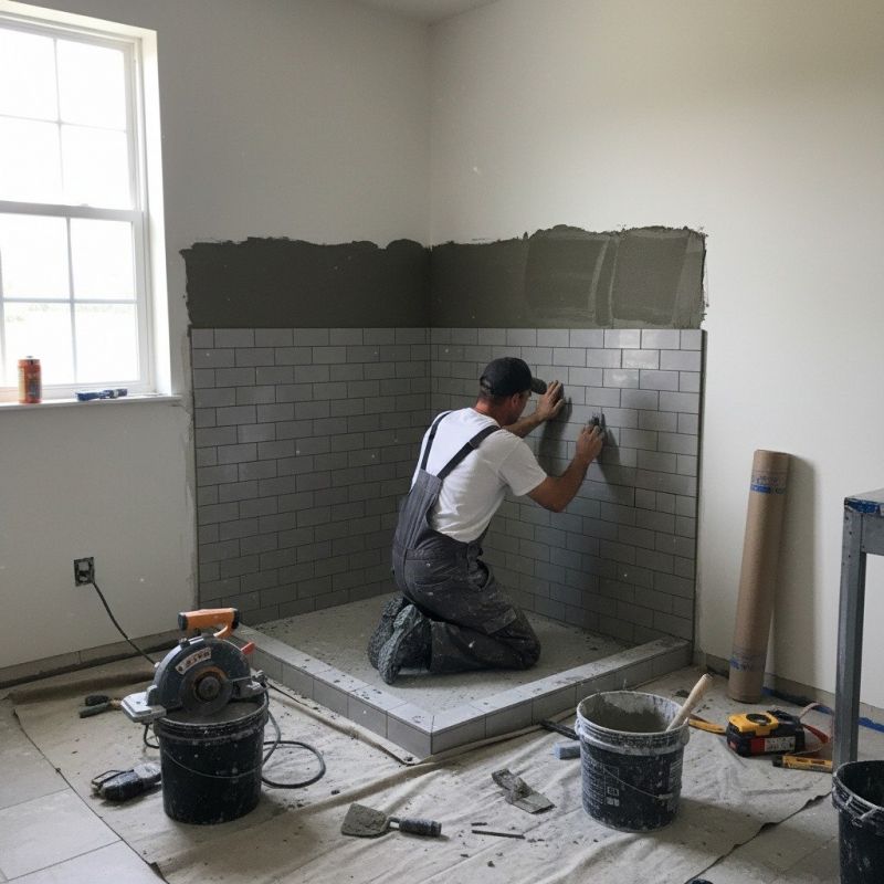 Powder Room Construction