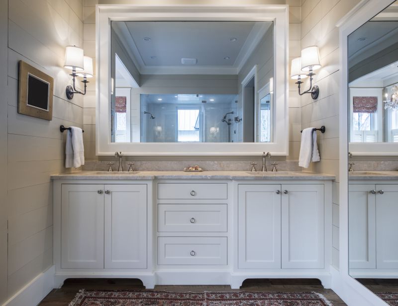 Master Bathroom with Double Vanities