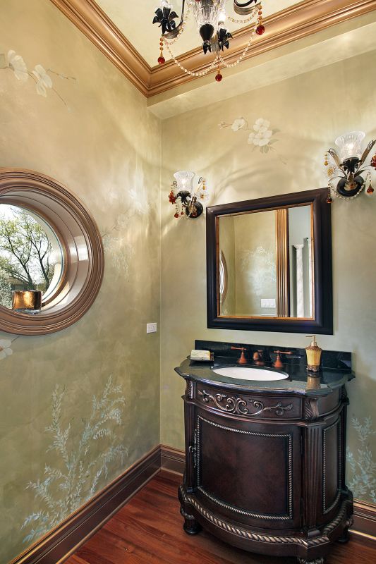 Luxury Powder Room Finish